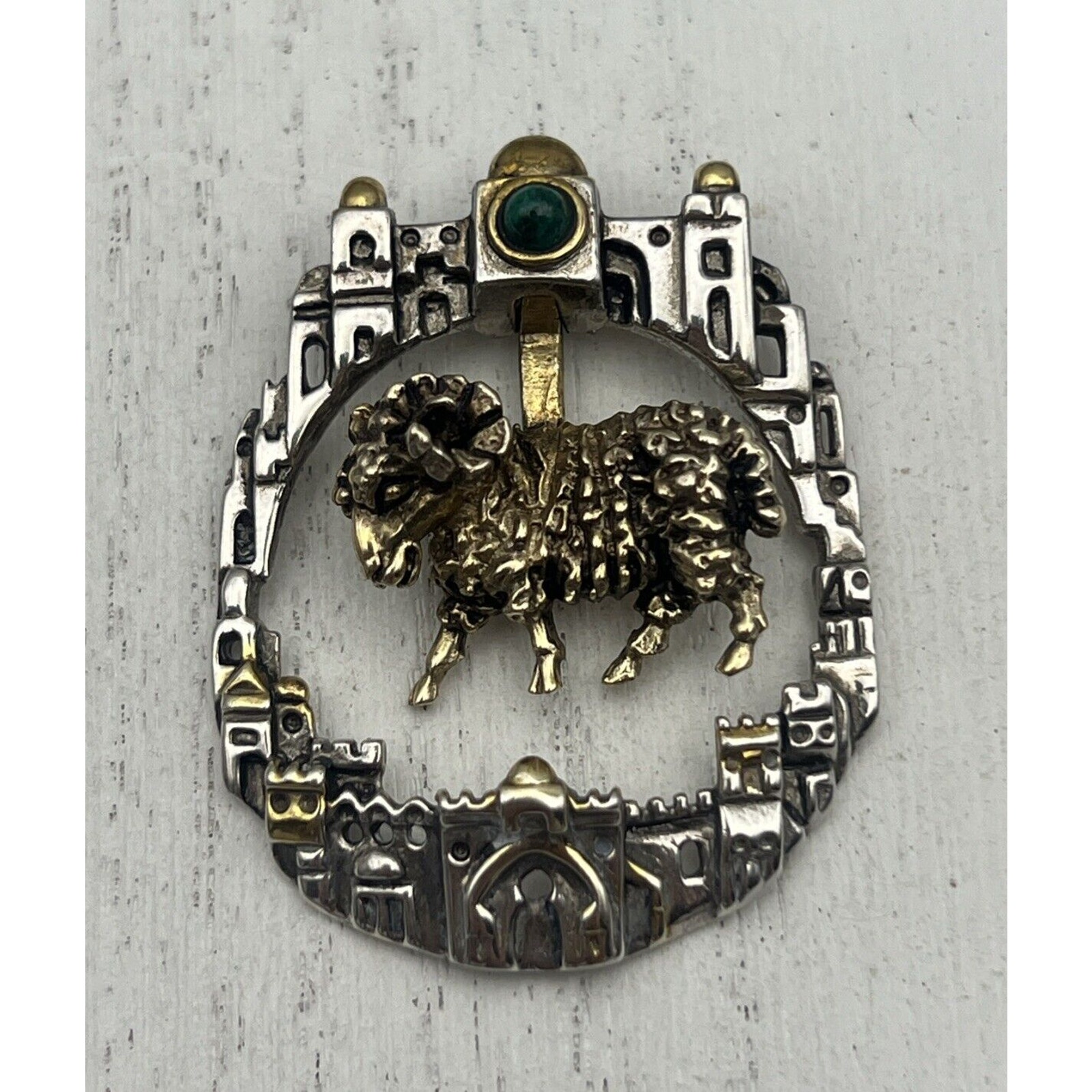 Frank Meisler Signed Silver Zodiac BroochPendant 144$